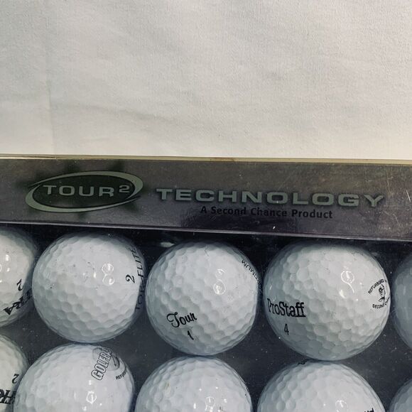 Tour 2 Technology Refurbished 15 Golf Balls Sealed Box Various Brands New In Box - Picture 2 of 3